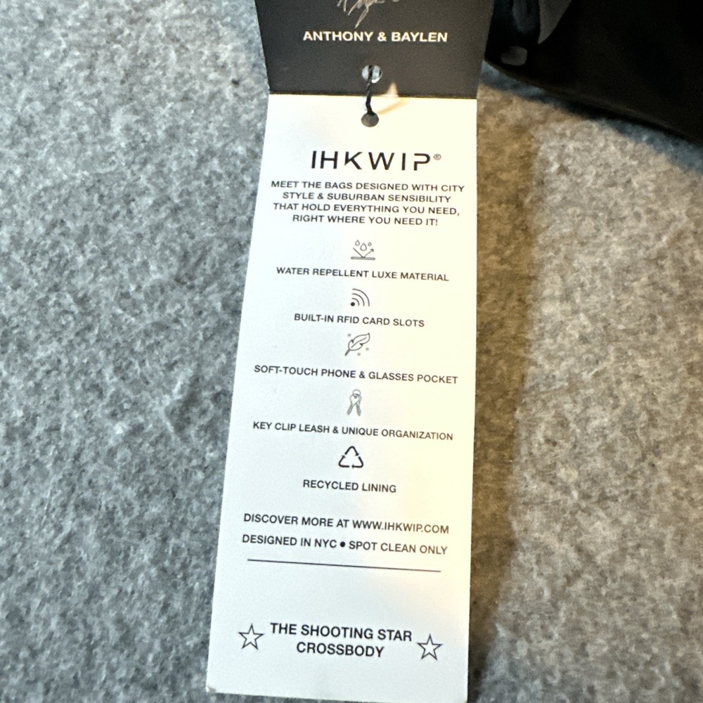 IHKWIP The Shooting Star Crossbody Patent Black NWT - Picture 7 of 9